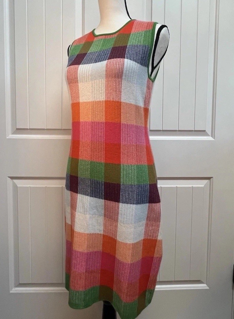 Plaid Mini Sweater Dress Red/Pink/Green/Blue M – kate spade new york x Target