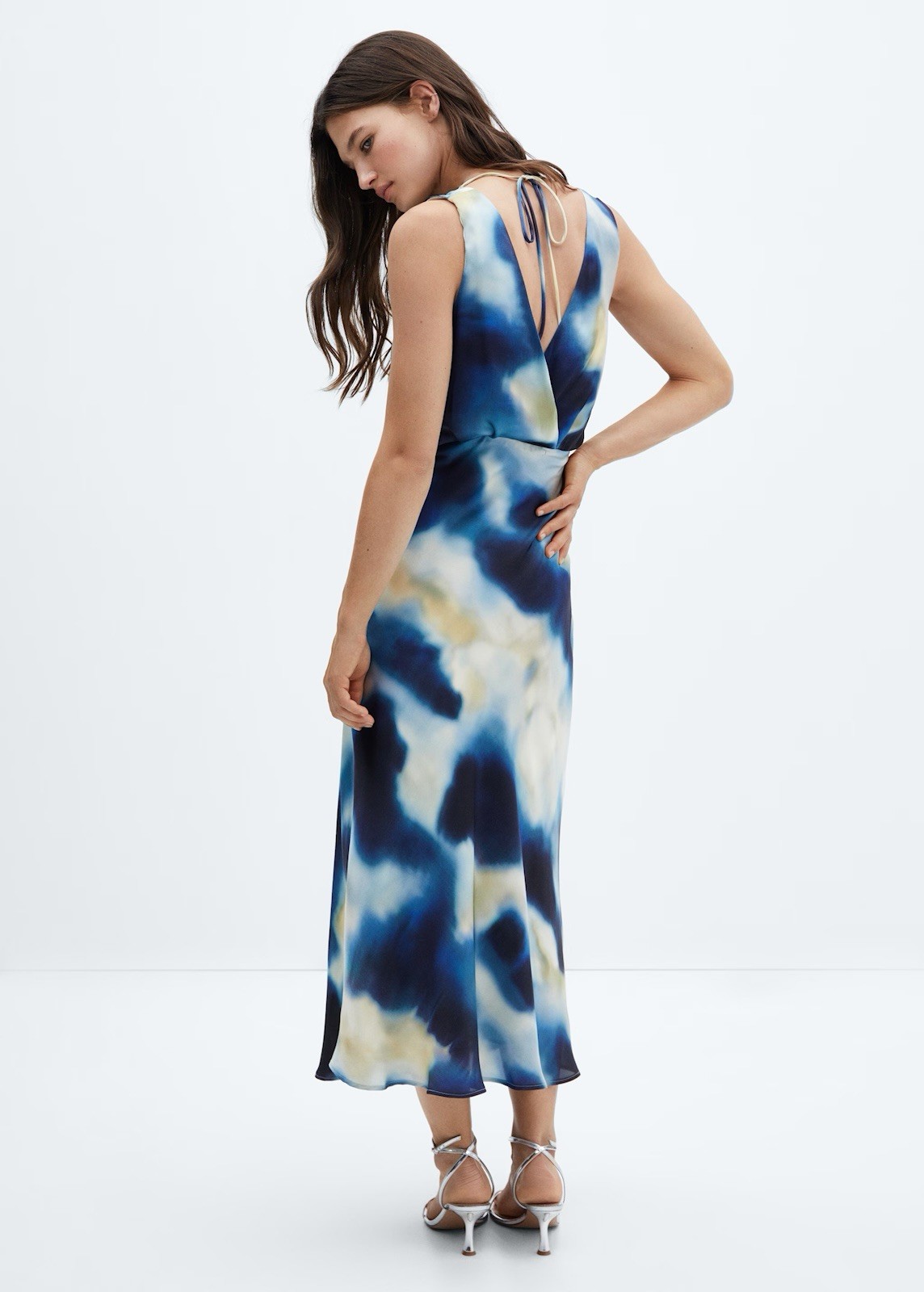 Gradient satin dress