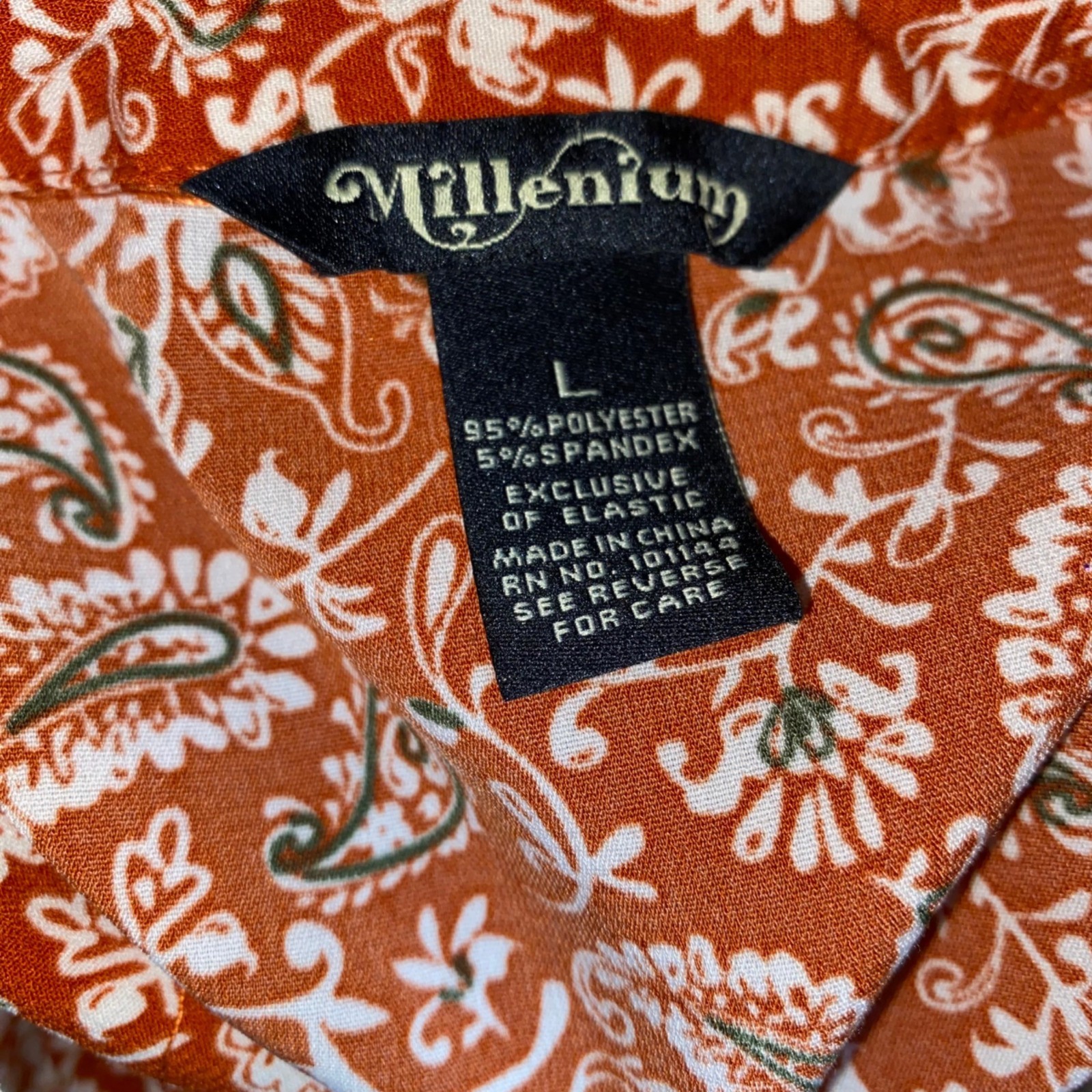 Millennium The Perfect Dress Large Roll Tab Sleeves Elastic Waist