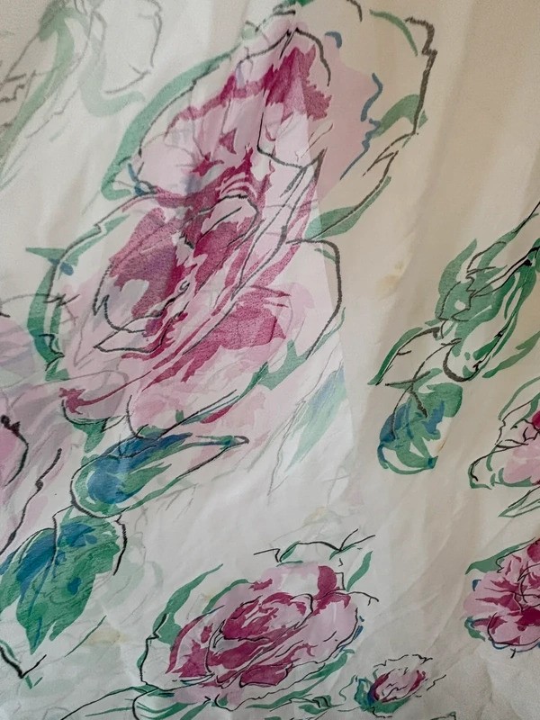 Damaged Please Read Desc + See Pics Vintage John Charles 80s Prom Dress Florals