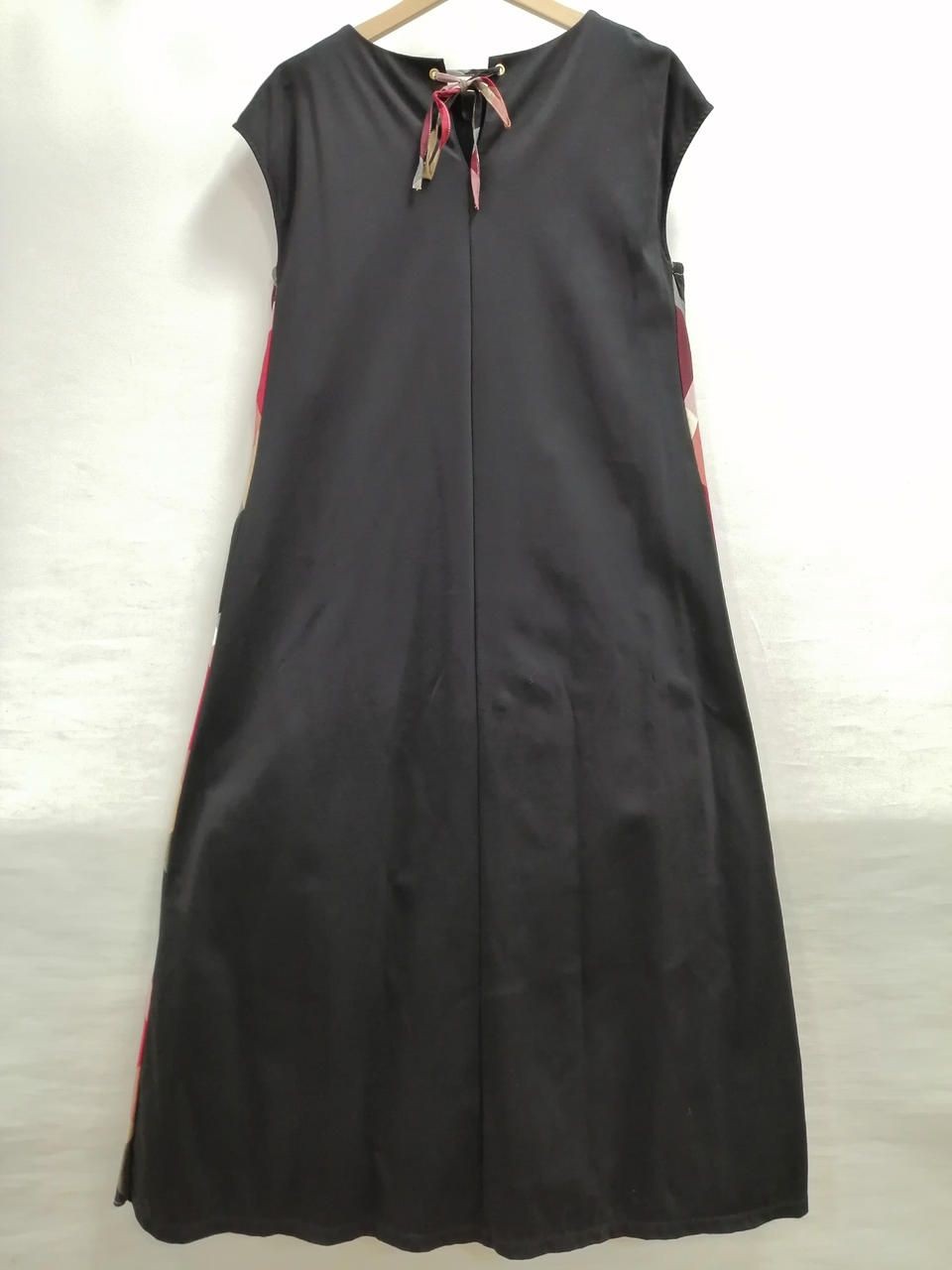 BLUE LABEL CRESTBRIDGE side check contrast sleeveless dress 55J78-569-09 Used