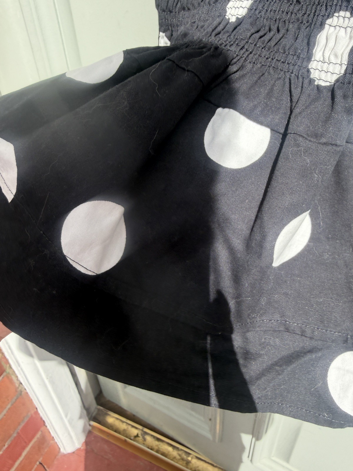 Never Fully Dressed Black Minnie jojo spotty wiggle Dress Size 6 b100