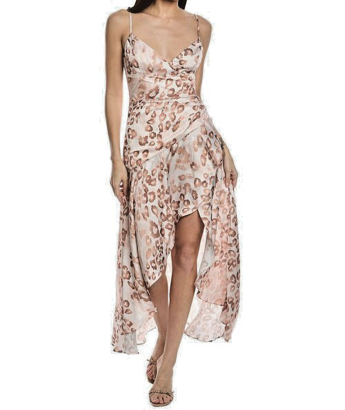 NWT $199.99 Bardot Sorella Leopard Print Midi Dress M US 6 EU 38 AU/UK 10