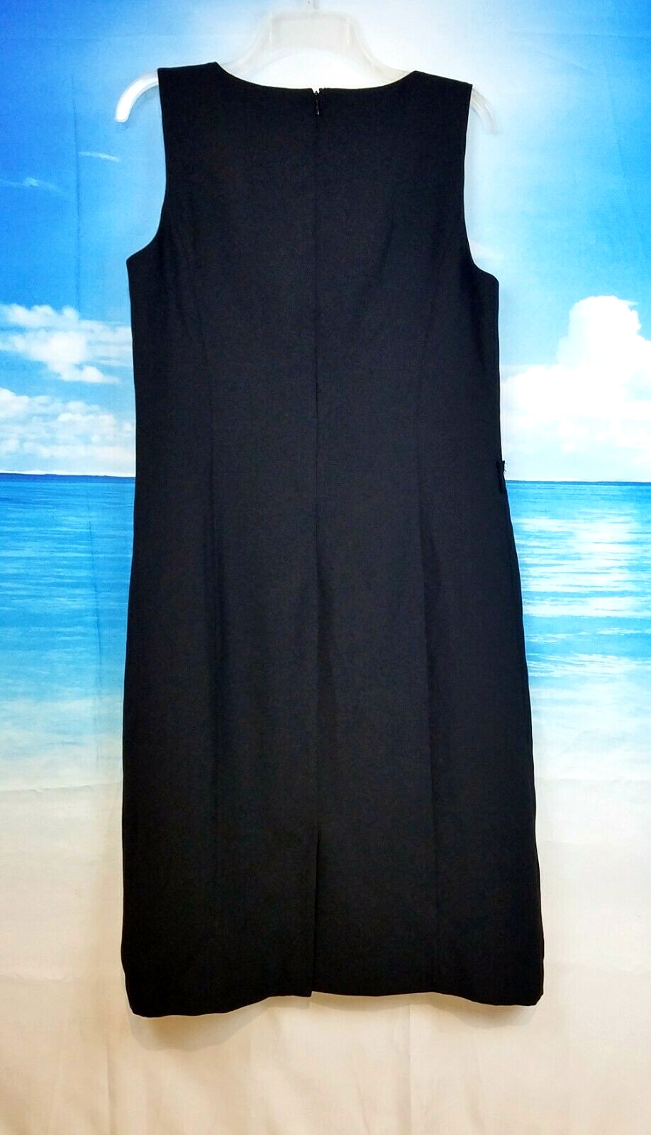 COVINGTON Womans LITTLE BLACK Simple Dress Lightweight LINED Back Zip size 10