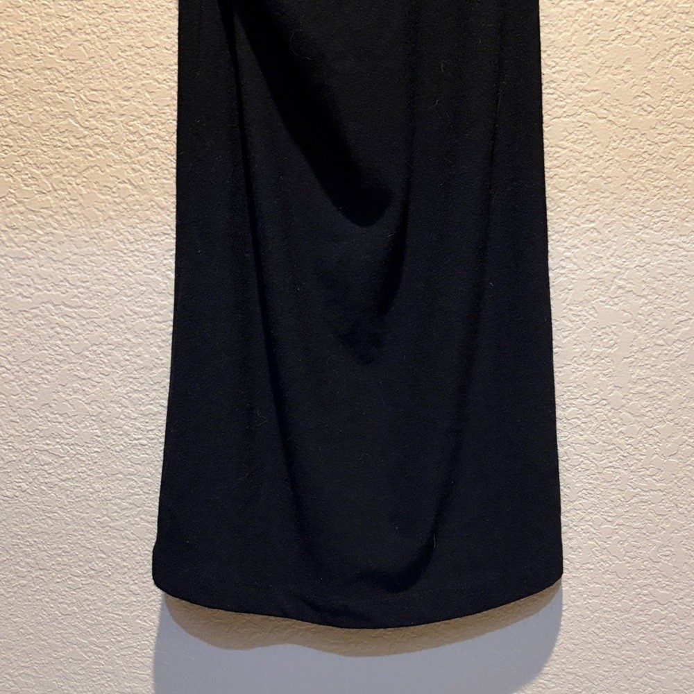 T by Alexander Wang Black Sleeveless Turtleneck Maxi Dress Sz XS