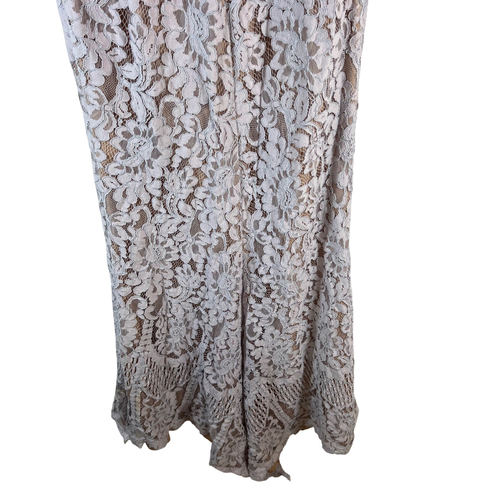 JARLO Light Purple Lace Strapless Maxi Dress Formal Evening Special Occasion 12