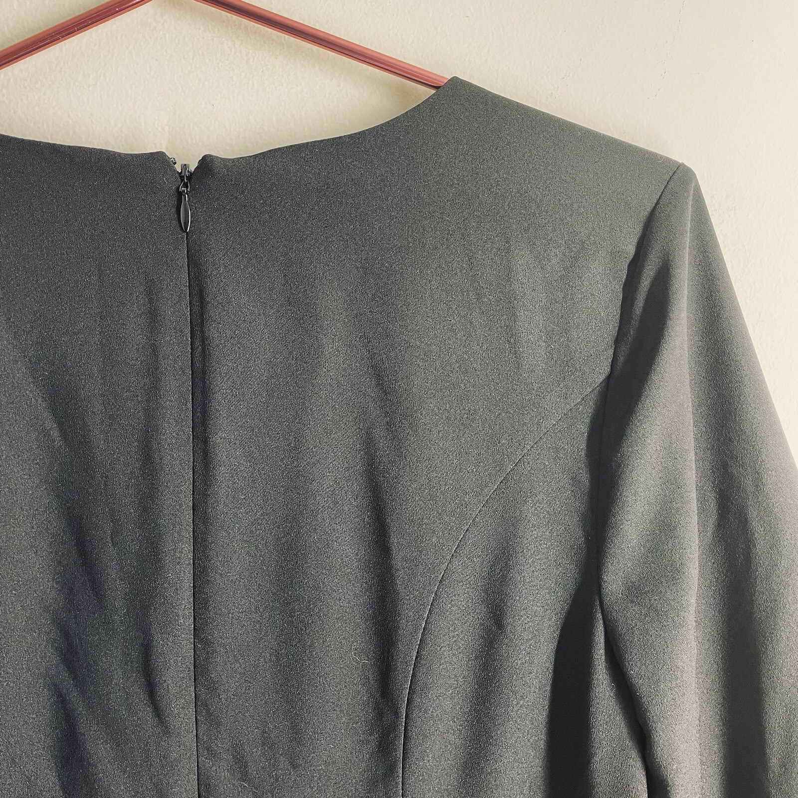 Suite Alice Tailored Bell Sleeve Black Dress Size M
