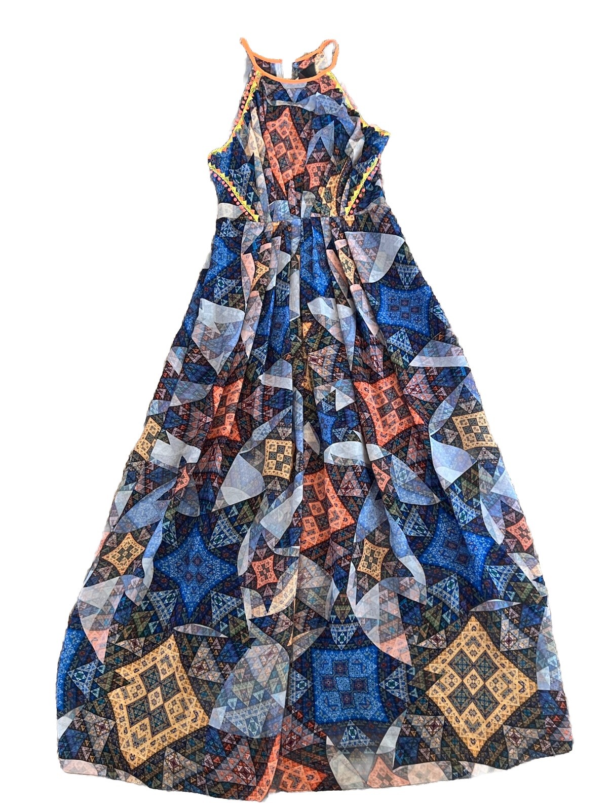 Ranna Gill CONDESA STUDDED PRISM Maxi Dress ANTHROPOLOGIE NEW Sz M