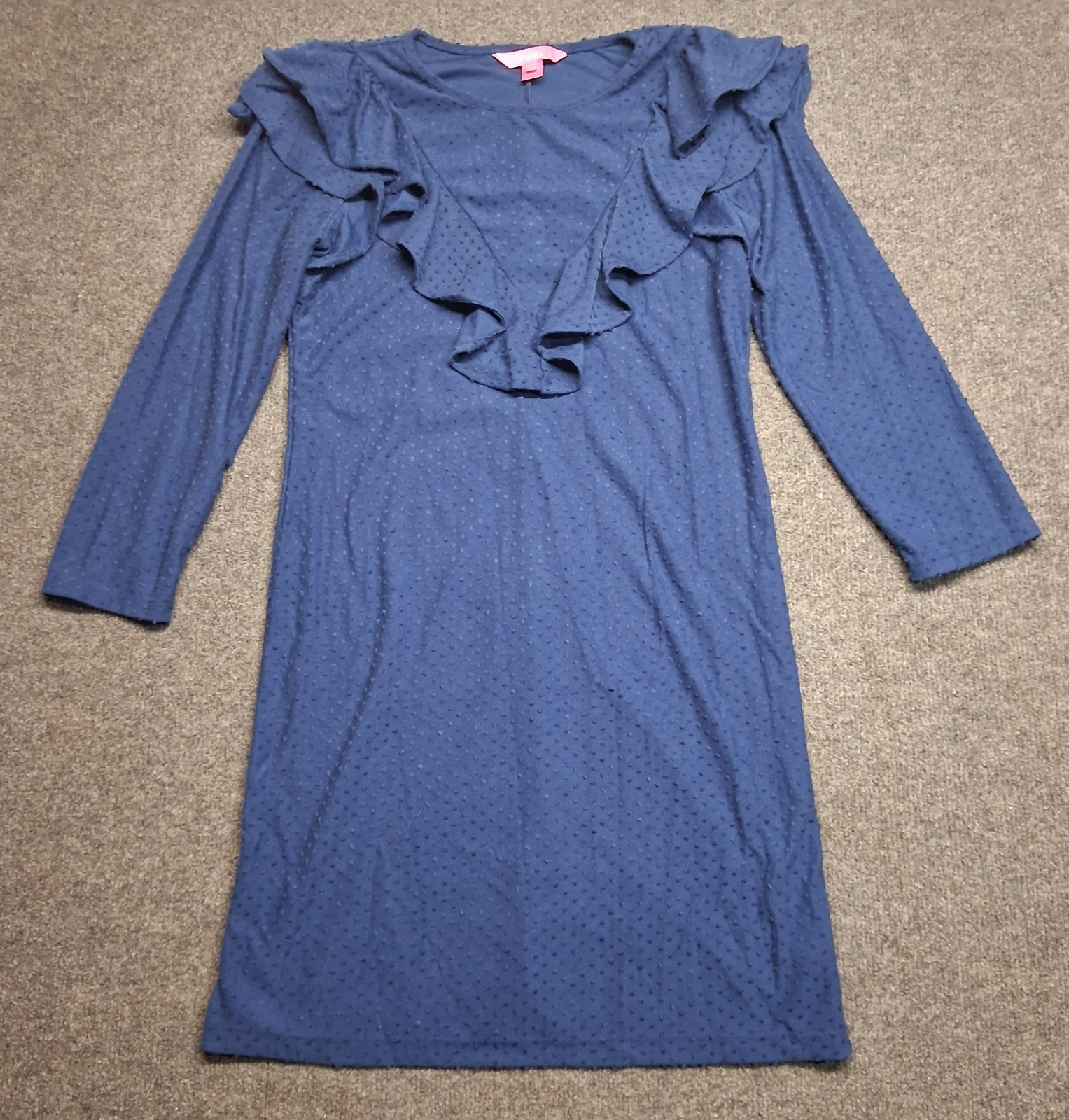 lilly pulitzer dress womens small blue poly nylon blend