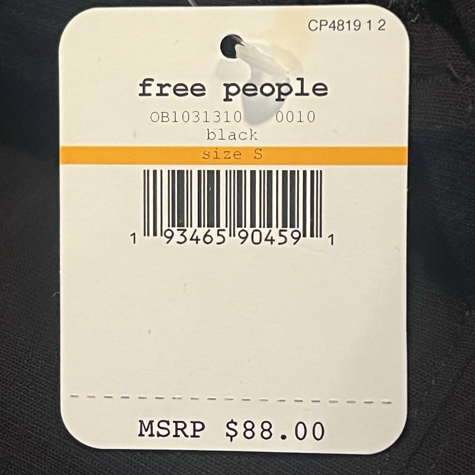 NWT Free People Premonitions Bodycon Dress Small Black LBD Mini Fitted Lace