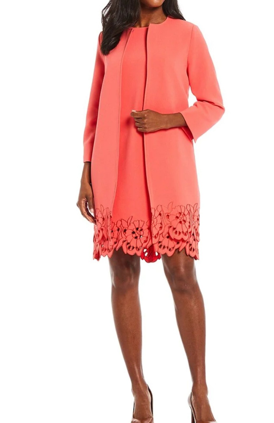 Preston & York H2309 2 Set Cardigan & Dress Pink Size 10