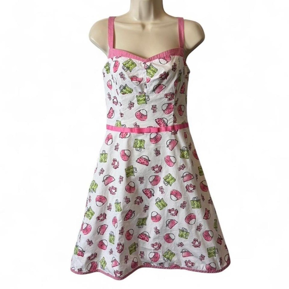 Y2K My Michelle Purse & Shoes Novelty Print Dress, Women’s Size 7/8