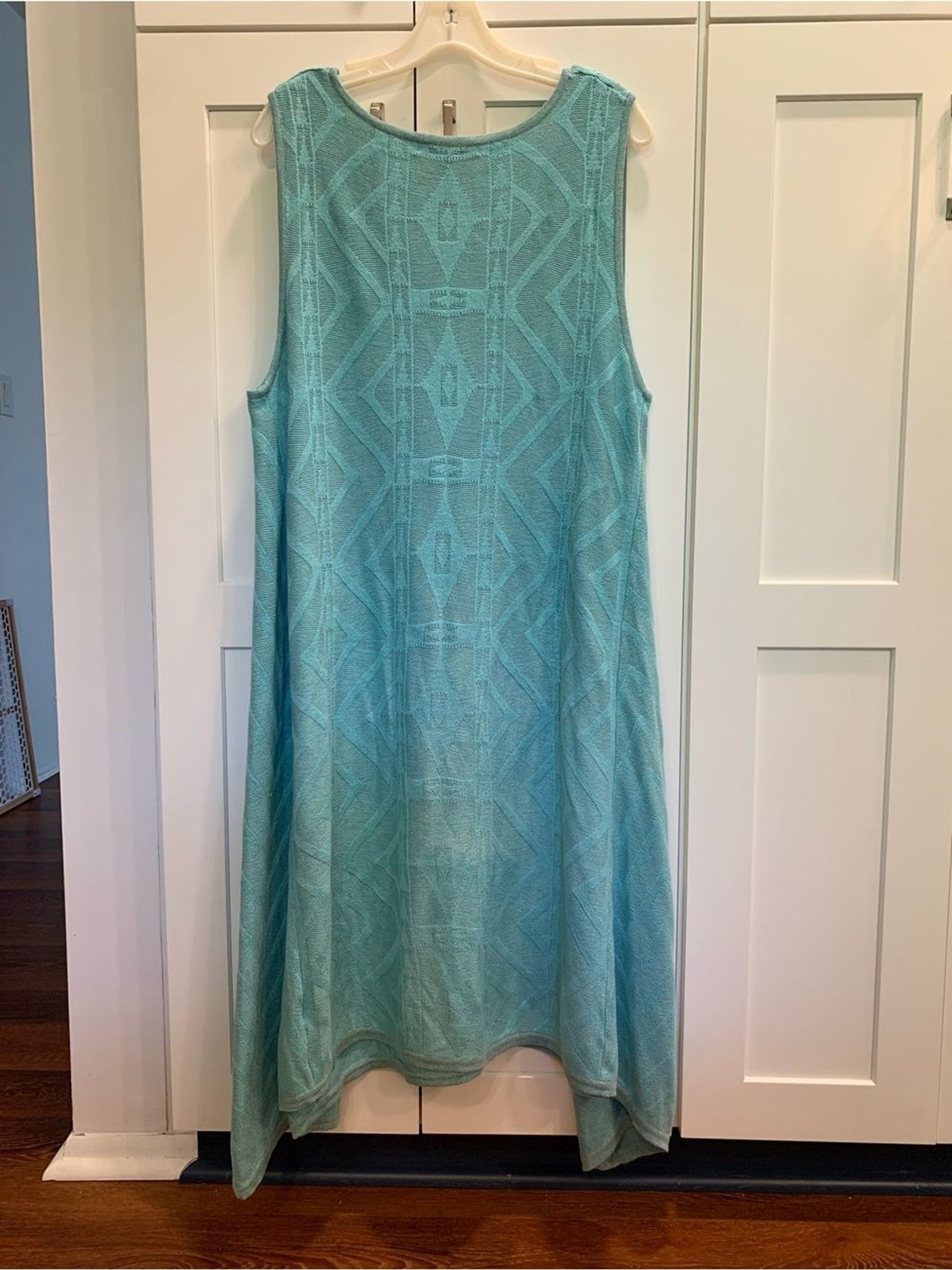 Peruvian Connection Monterey Dress Pima Cotton Sleeveless Tassle Midi/Maxi XXL