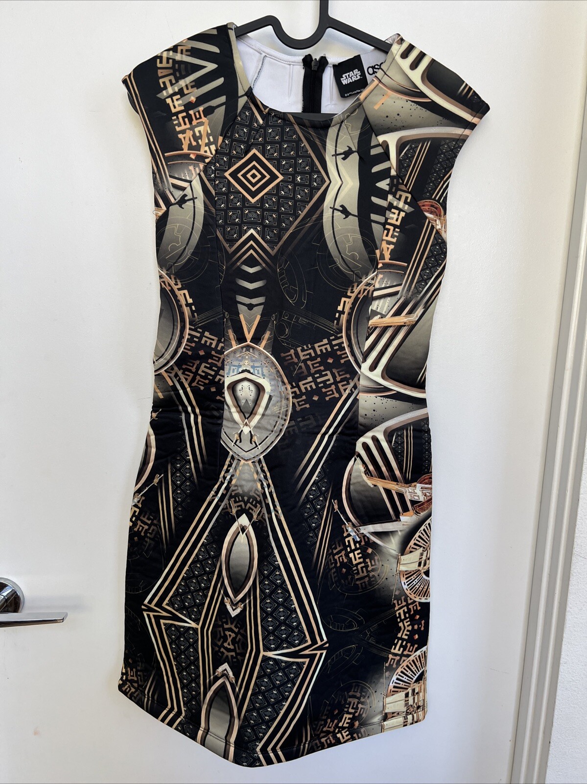 ASOS Star Wars Collection Dress US 0 Millennium Falcon Galactic Half Zip Rare