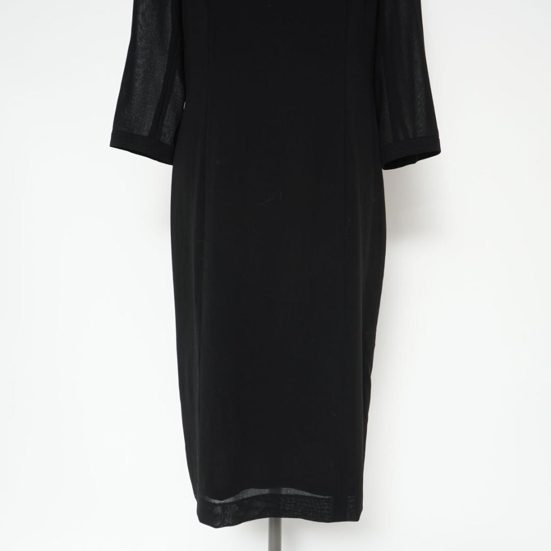 USED GIVENCHY SHEER PANEL DRESS, BLACK, SIZE 14A2*ZC1006 GOOD