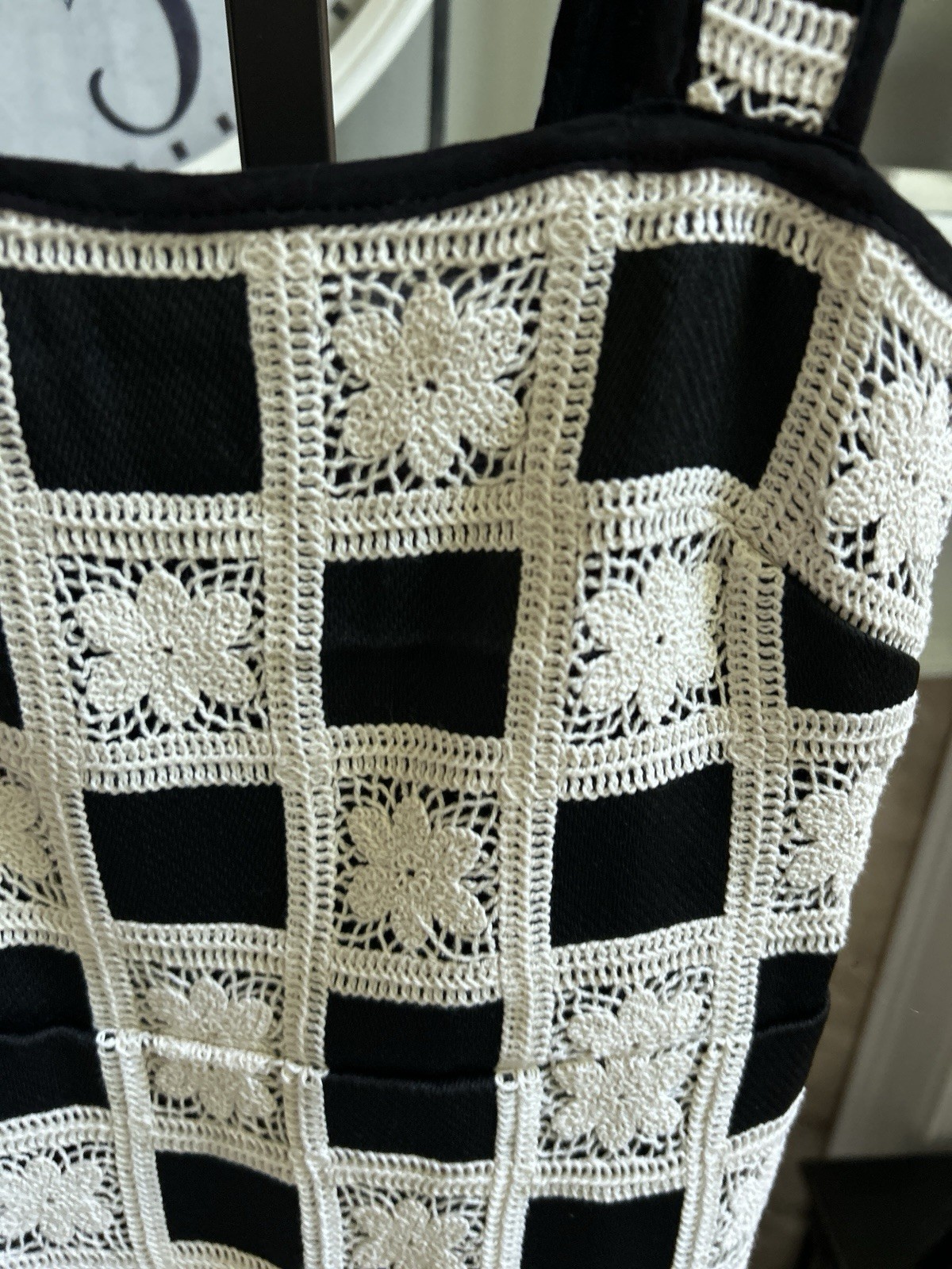 NEW NWT $238 TULAROSA “Anna” black white patchwork maxi dress – sz XXS