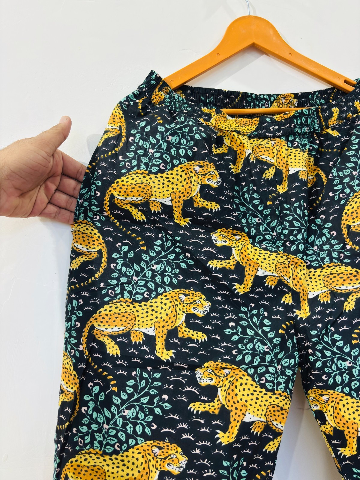 Tiger Print Cotton Pajama Set:Summer Loungewear night wear for woman’s gifti tem