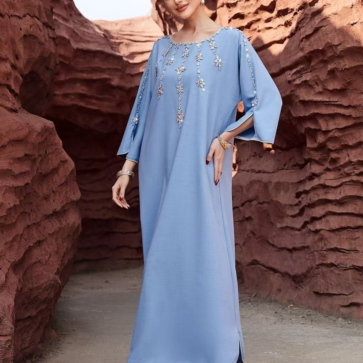 Women’s ethnic and diamond elegant temperament banquet dress