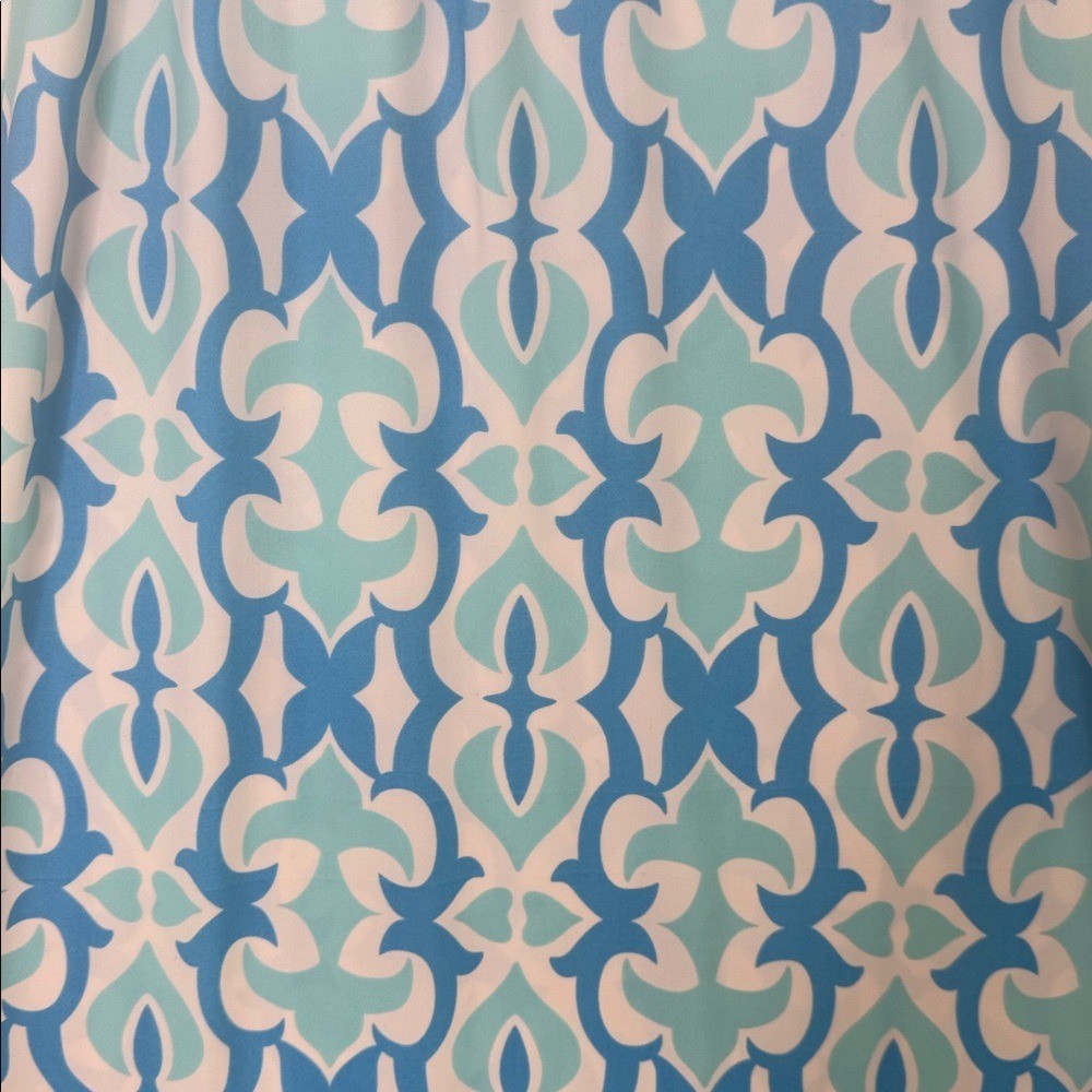Jude Connally Ali Blue Aqua Geometric Dress – Small