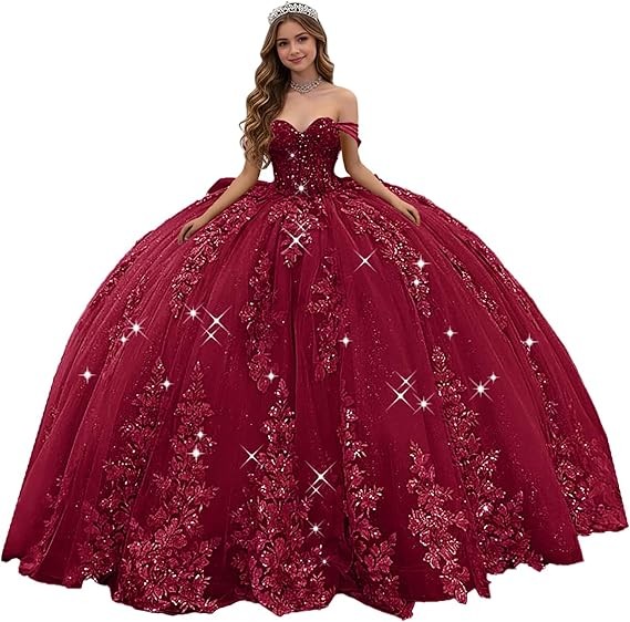 Quinceanera Dresses Sweet 15 / Sweet 16 Ball Gowns 3D Flowers