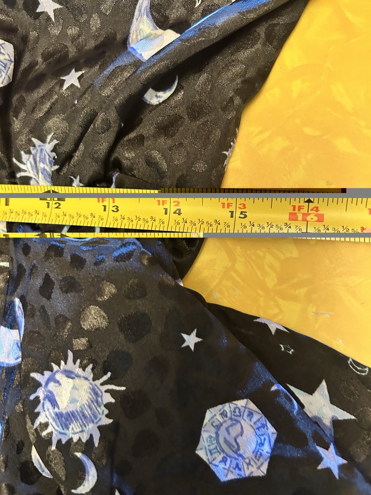 ASOS Celestial Print Long Sleeve Wrap Dress 10 US Sun Moon Stars NWT