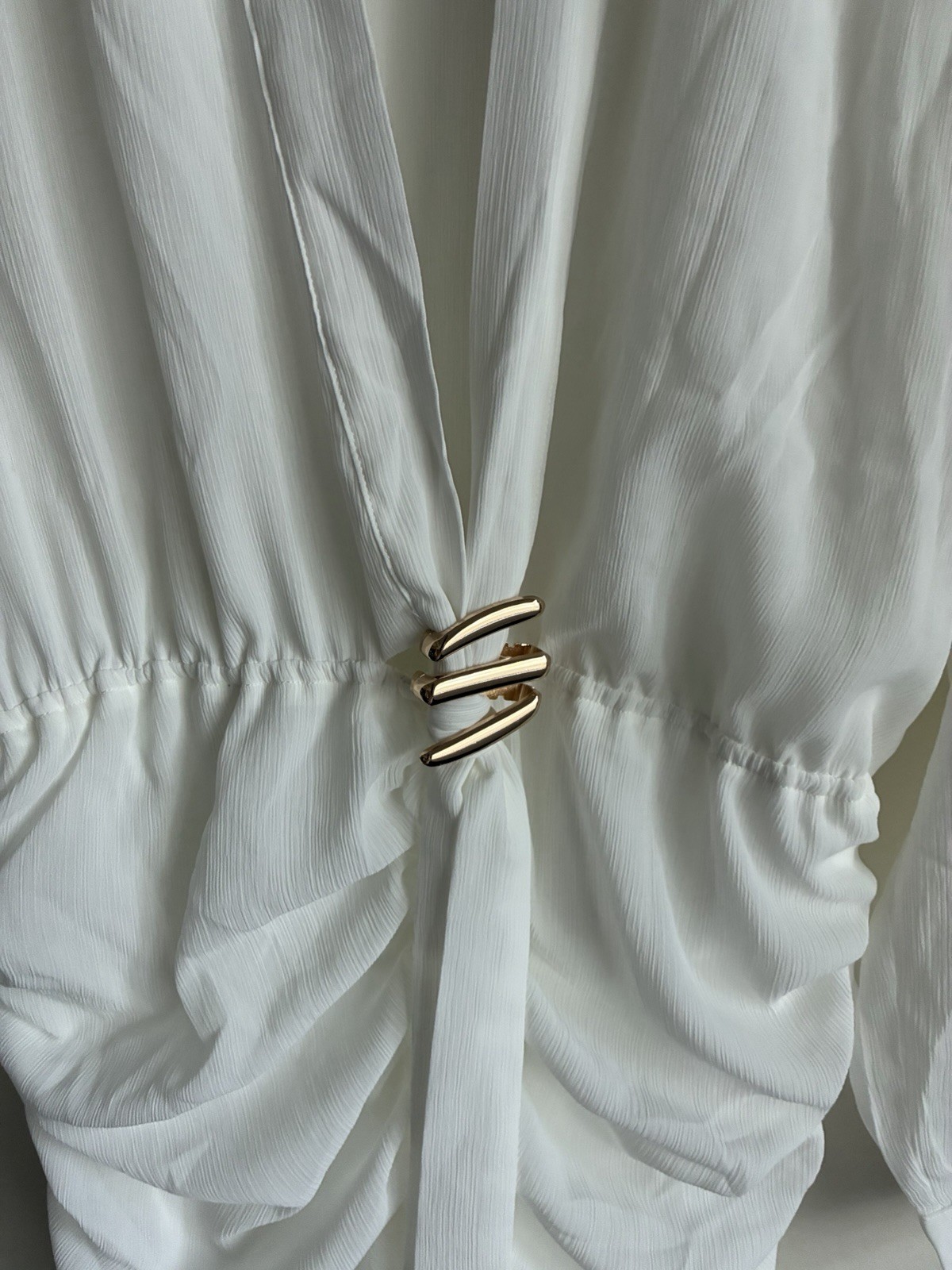 NWT OUTCAST White Long Sleeve Mini Dress Size Medium
