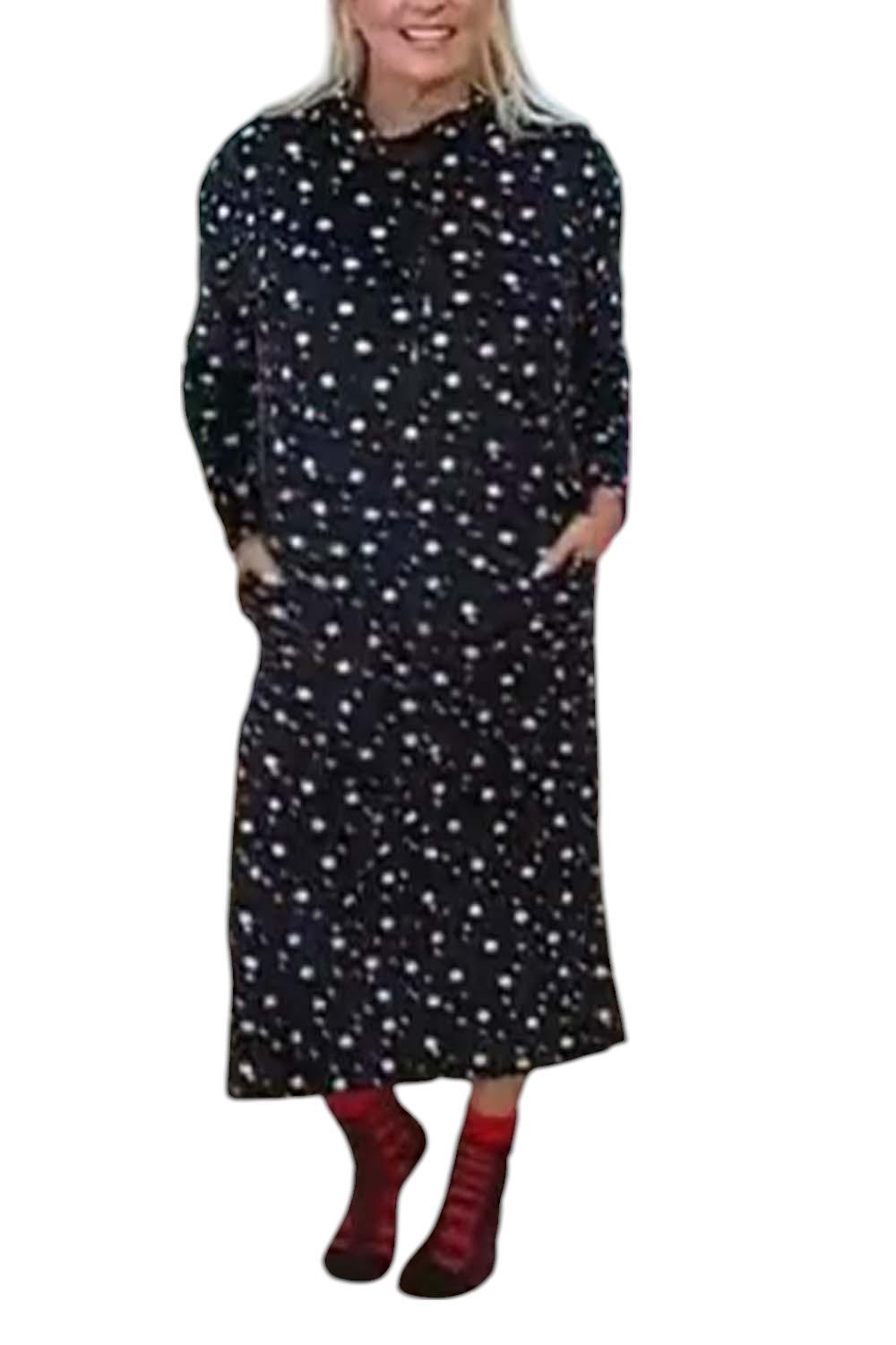 Comfort Code Women’s Sueded Microfleece Hooded Lounger Black