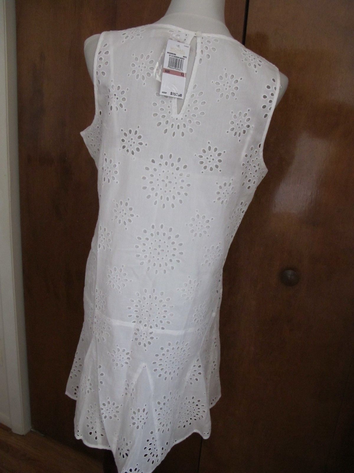 Michael Kors Women’s White Lightweight Lined Dress 12