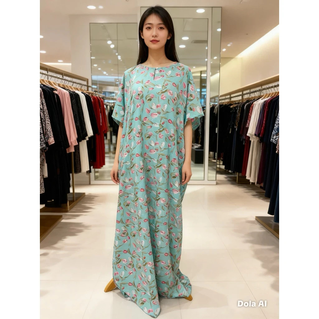 100% Cotton Kaftan, Original Batik from Terengganu / Maxi Cotton Batwing dress