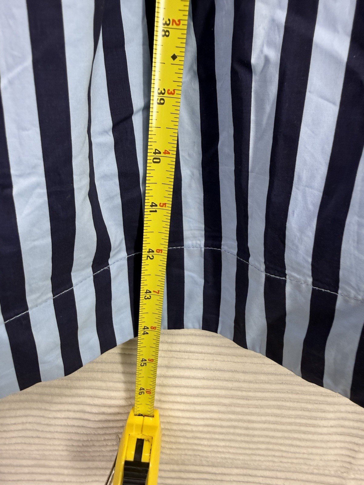 Pinch Brand Striped Strapless Midi Dress Cotton Nautical Navy Lt Blue Size L NWT