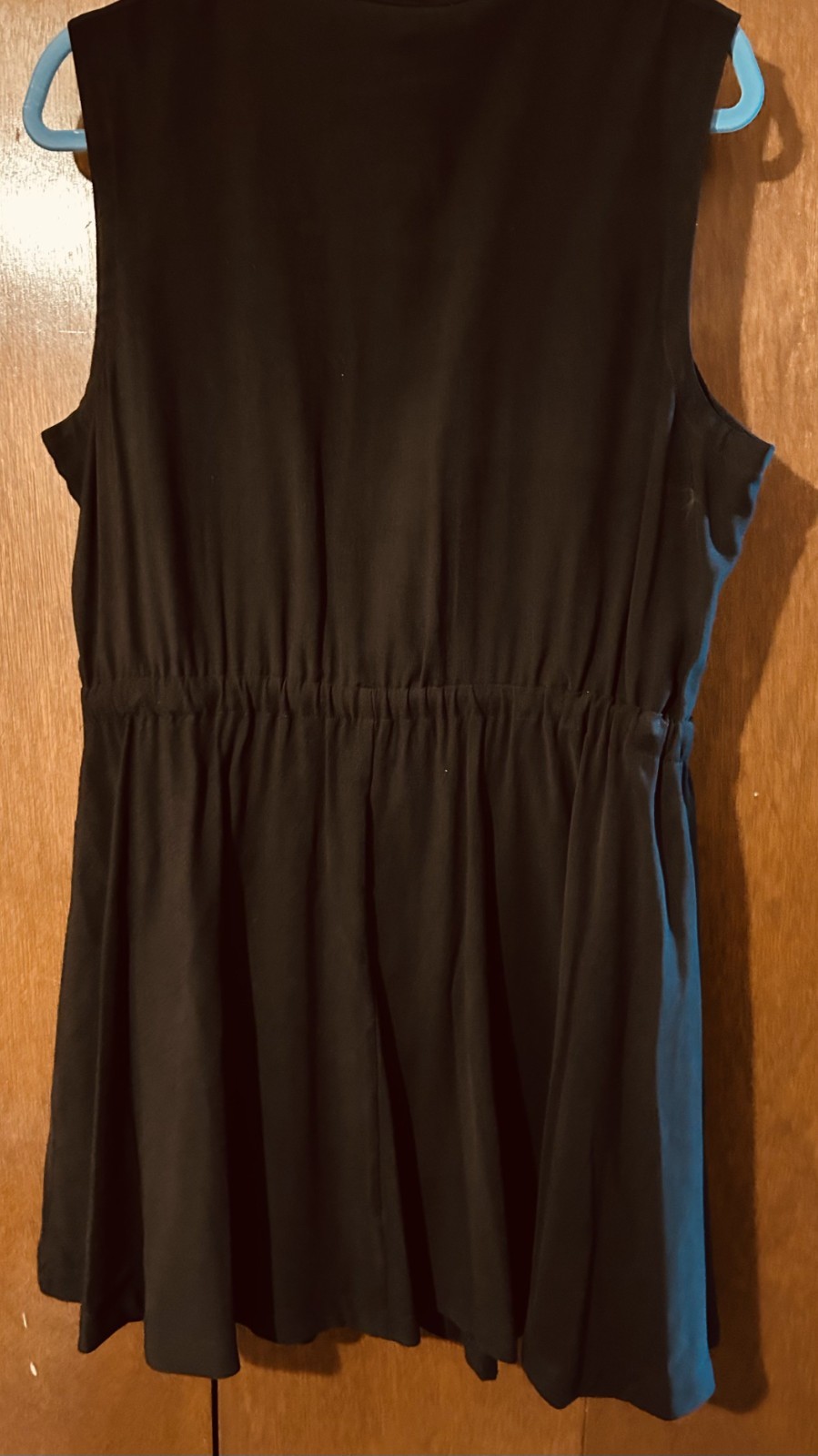 Nine West Little Black Dress Sleeveless Button/ Tie Front Size XL (appx 14)
