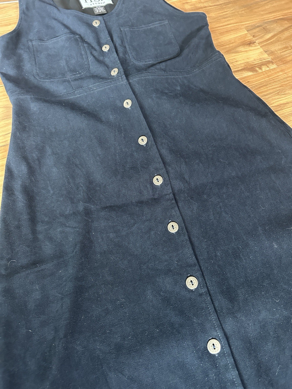 90s Normcore Sleeveless Button Front Long Dress