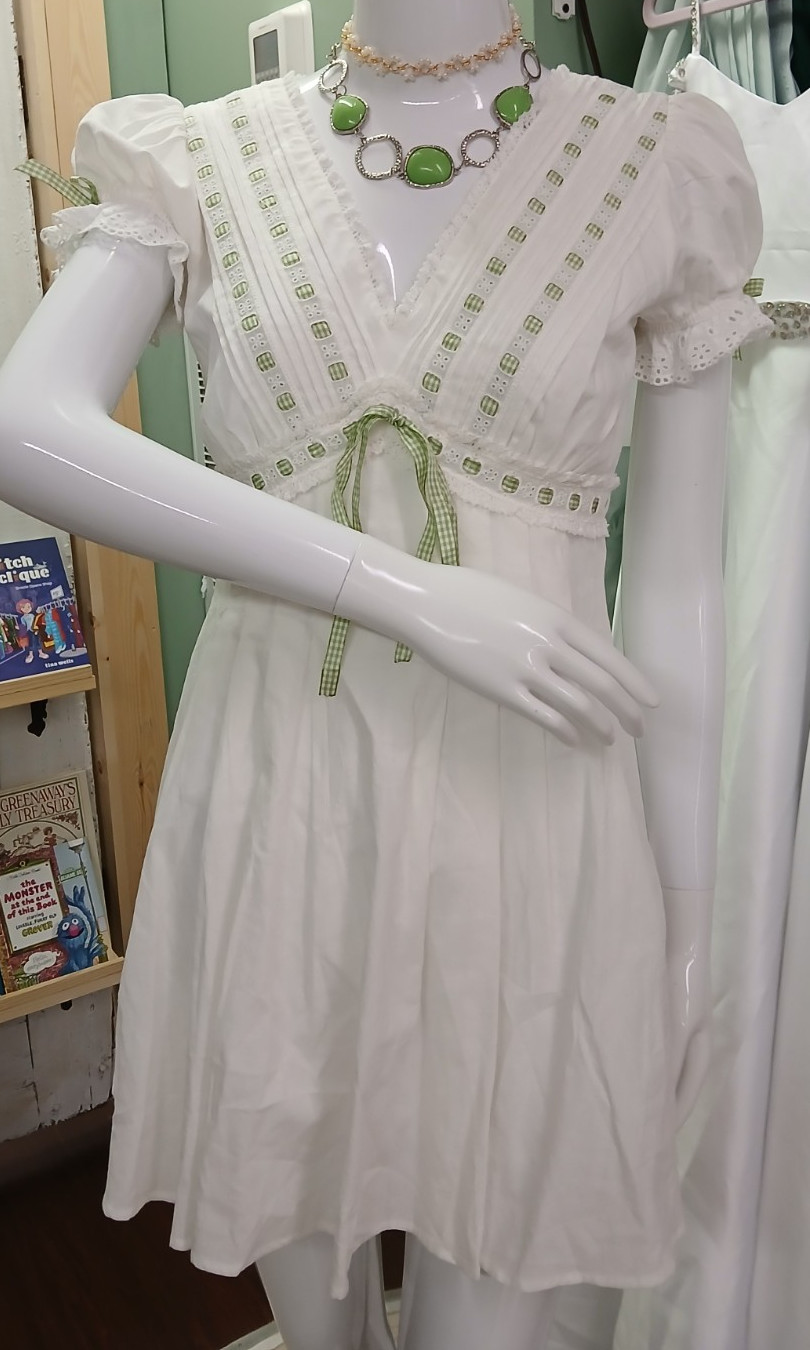 lacemade green apple paradise dress,large, new with tags