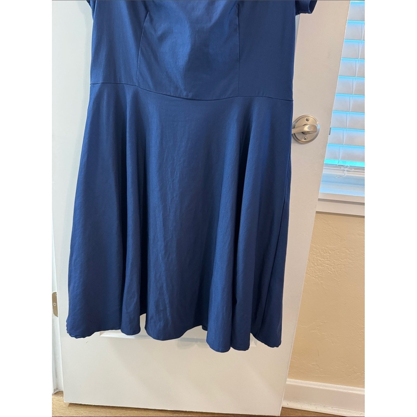 Grace Karin Navy Off-Shoulder Fit & Flare Mini Dress Rockabilly Babe