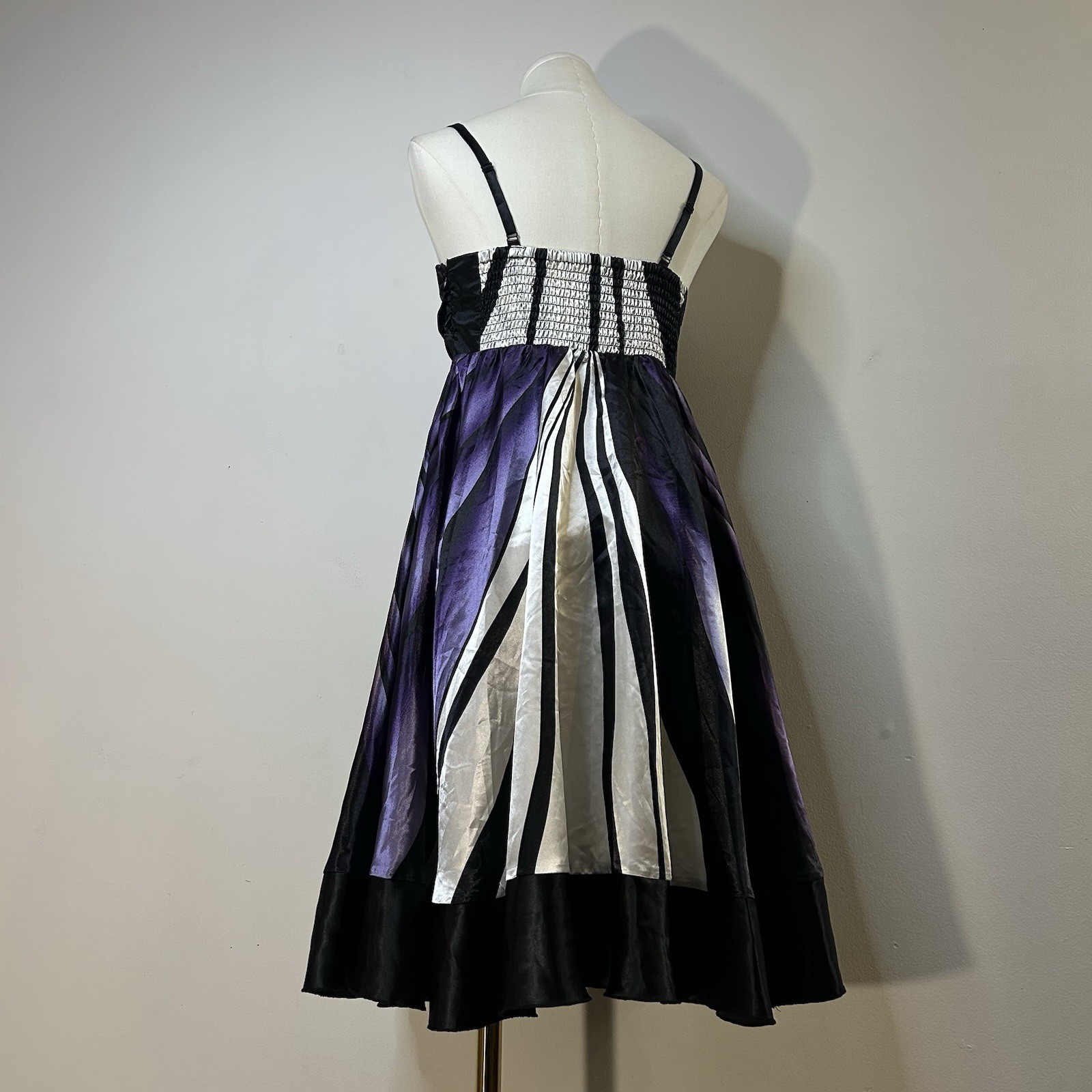 Fairycore Whimsigoth Babydoll Style Dress Purple Black 31-35 Inch Bust Y2K Style