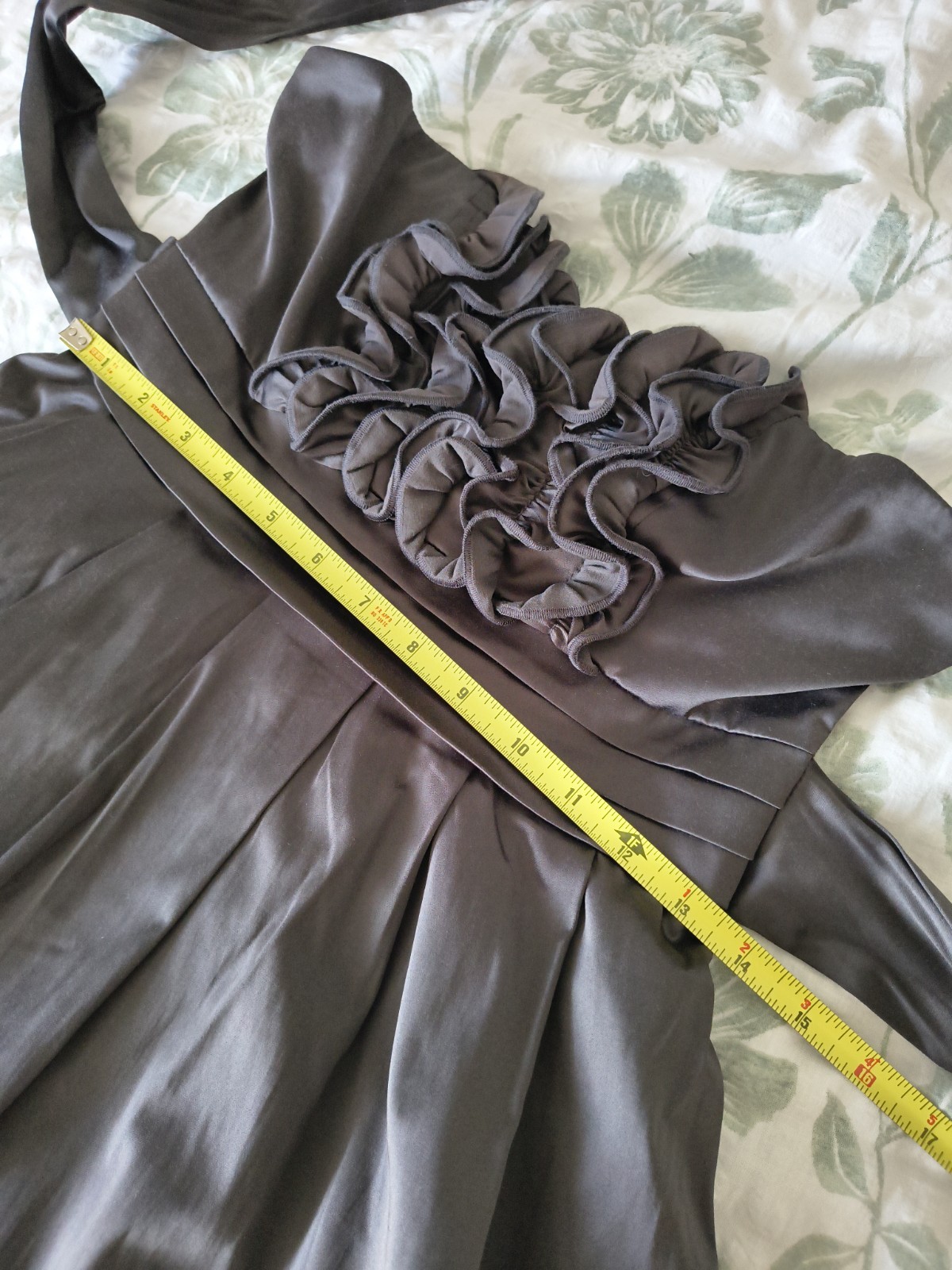 Have & Have Graphite Strapless Homecoming Dress Size S Rosette