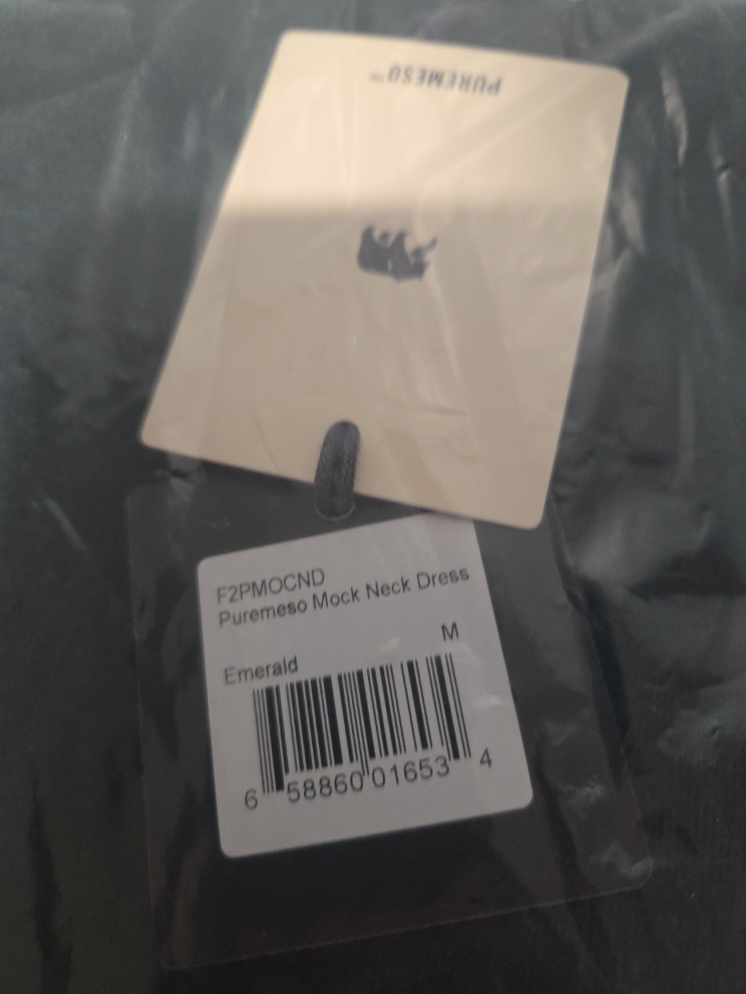 The Normal Brand Puremeso Mock Neck Dress in Emerald Medium New NWT MSRP $108 M