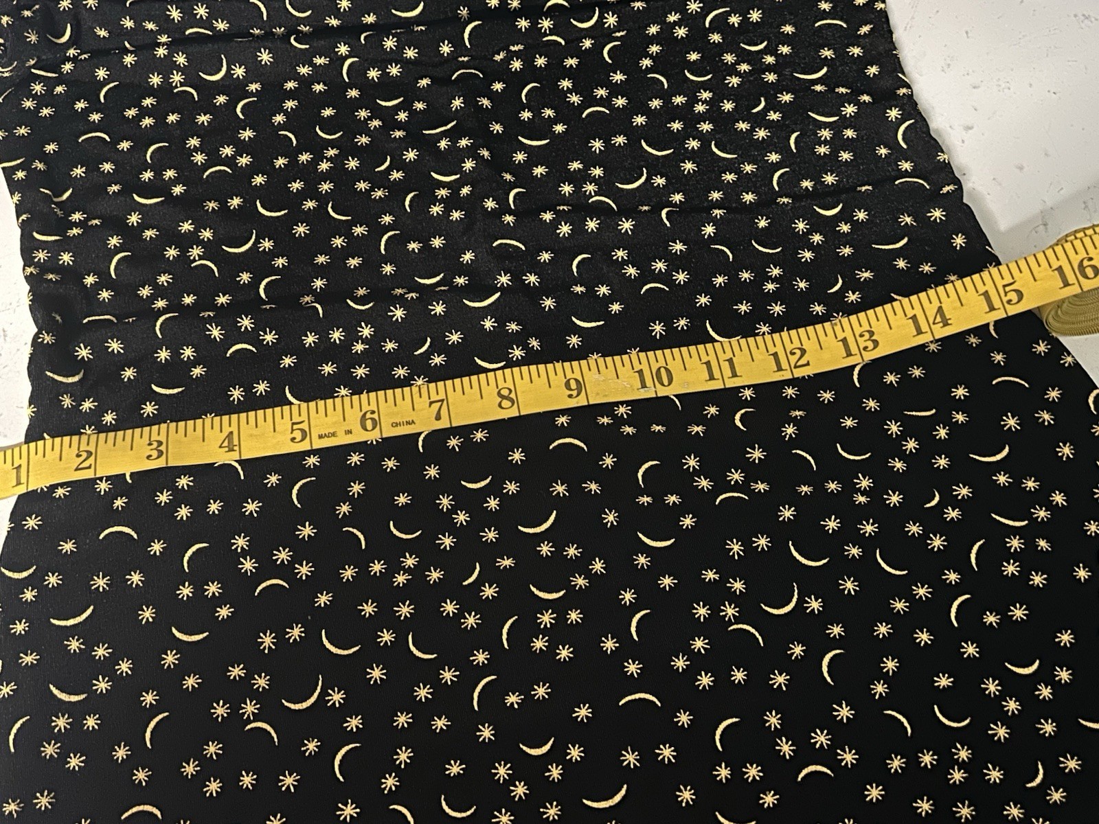 90s Y2K Goth Grunge Black Yellow Mini Dress Stars Moon Slinky Romantic Whimsy