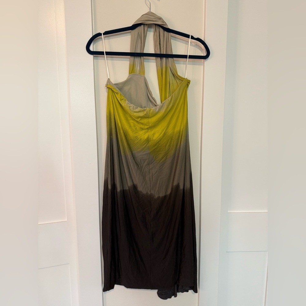 MAX MARA MAXMARA Gradient One Shoulder Ombré Dress Size 44 US 10 Med / Large