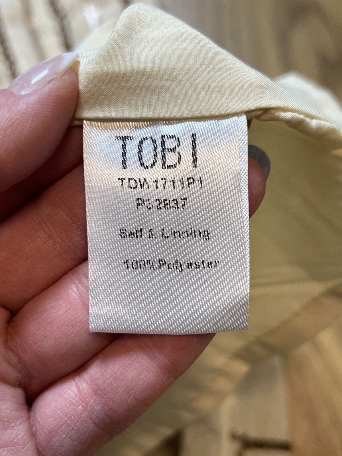Tobi NWT Tan Sequin Spaghetti Strap Dress Size Medium Party Chic Retro Evening