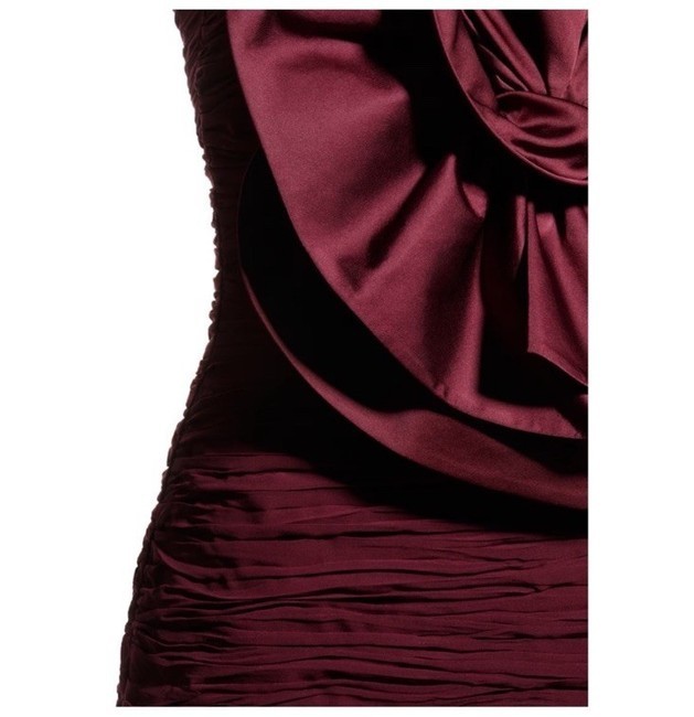 MAGDA BUTRYM H&M ROSE-APPLIQUÉD GATHERED DRESS, SZ M