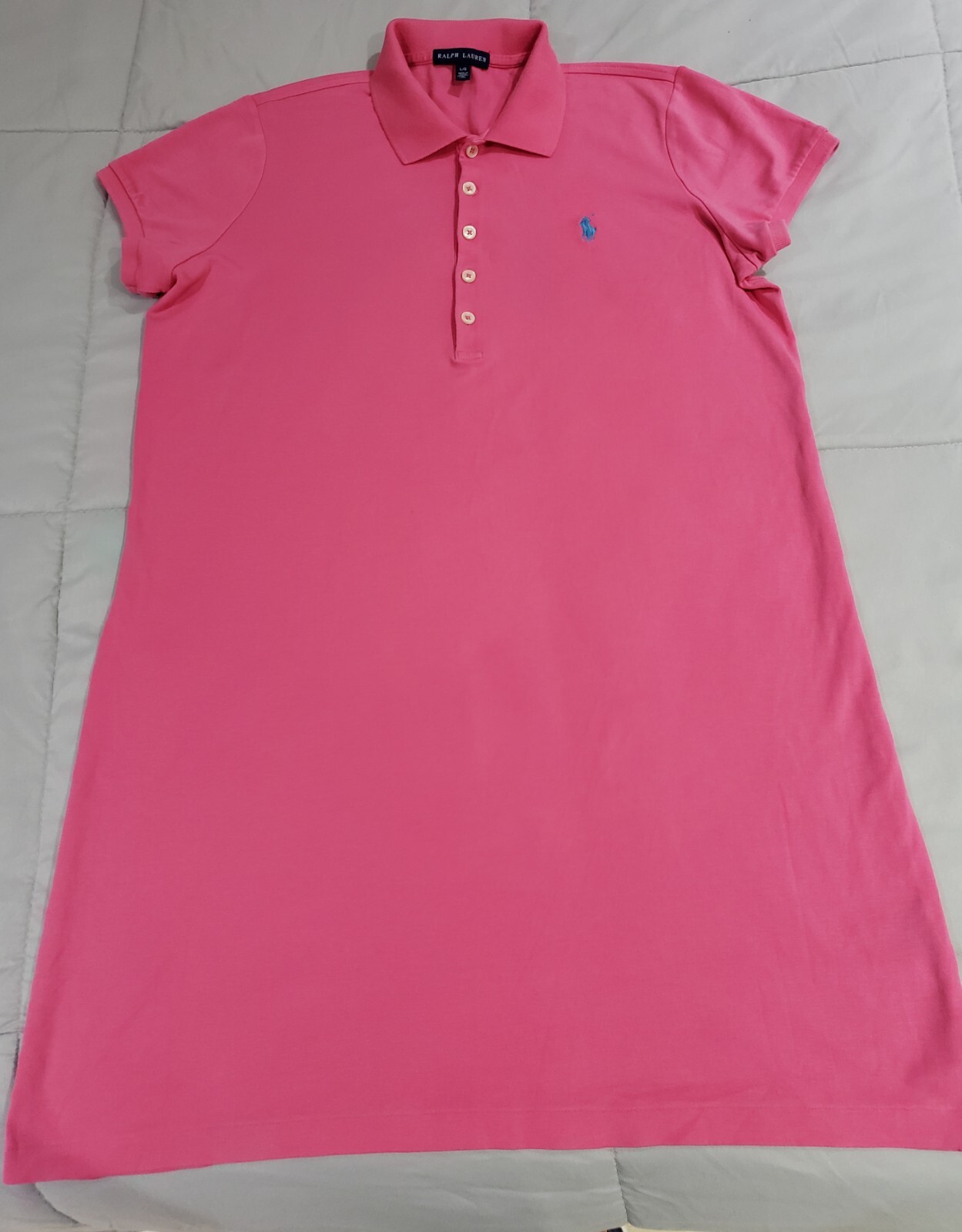 Polo Ralph Lauren Women’s Polo Dress Bright Pink Size Large