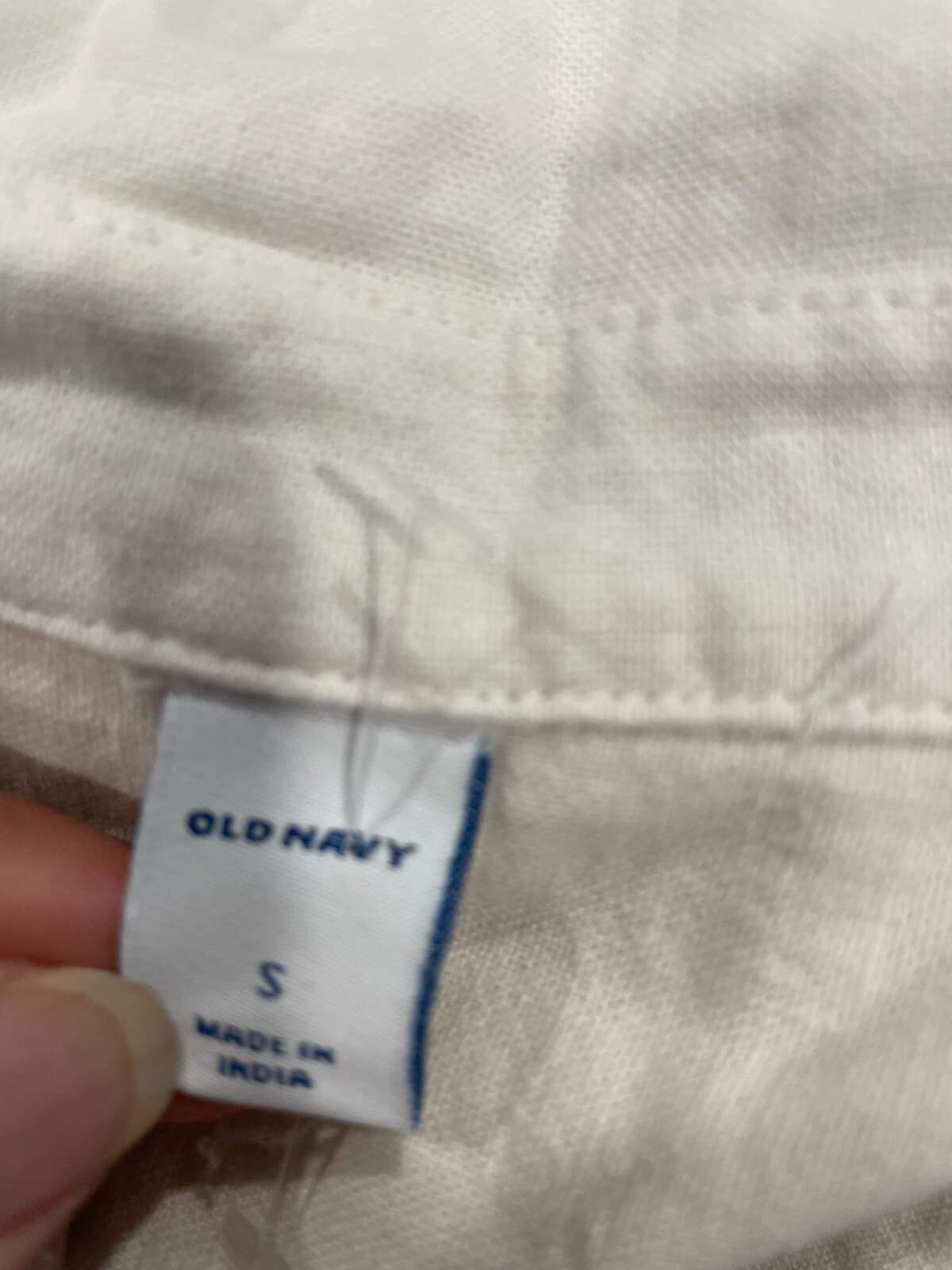 Old Navy Cream Color Linen Summer Nautical Dress Womens Size S NWT
