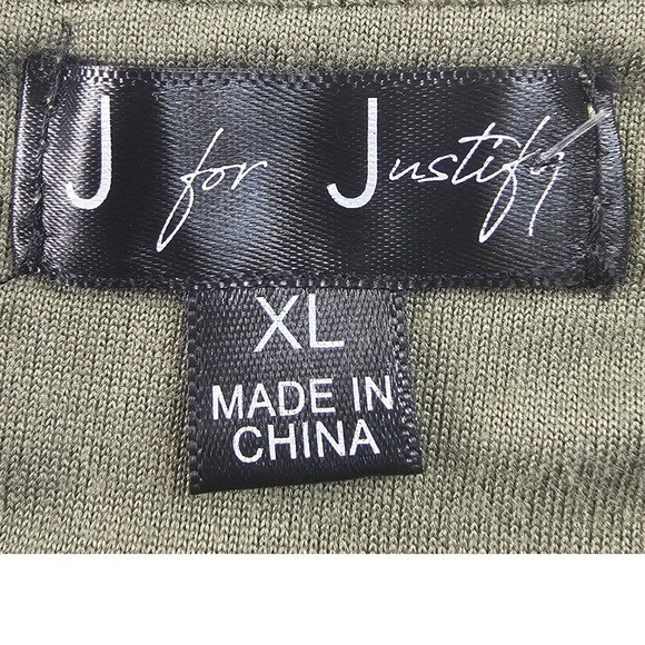J for Justify Maternity Olive Green Square neck Maxi Dress Side Slit Size XL NWT