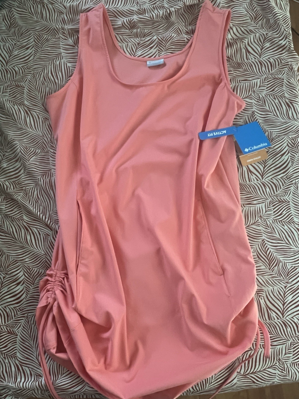 NWT Columbia Dress Women’s XL Coral All Seasons Omni Shade Omni Shield UPF 50