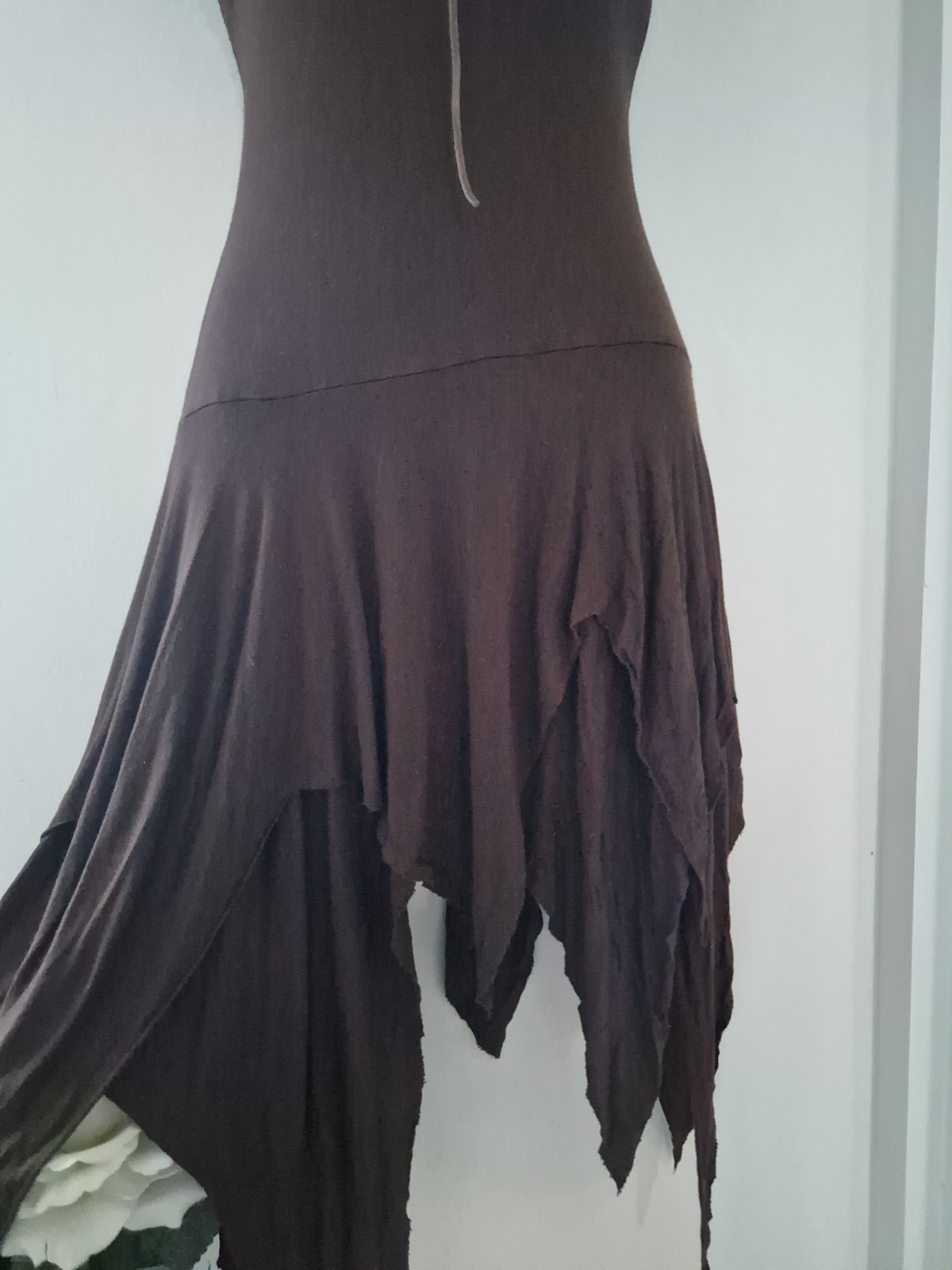 🤎 Rare Stunning Jane Norman Brown Milkmaid Fairy Boho Dress 10/12 🤎