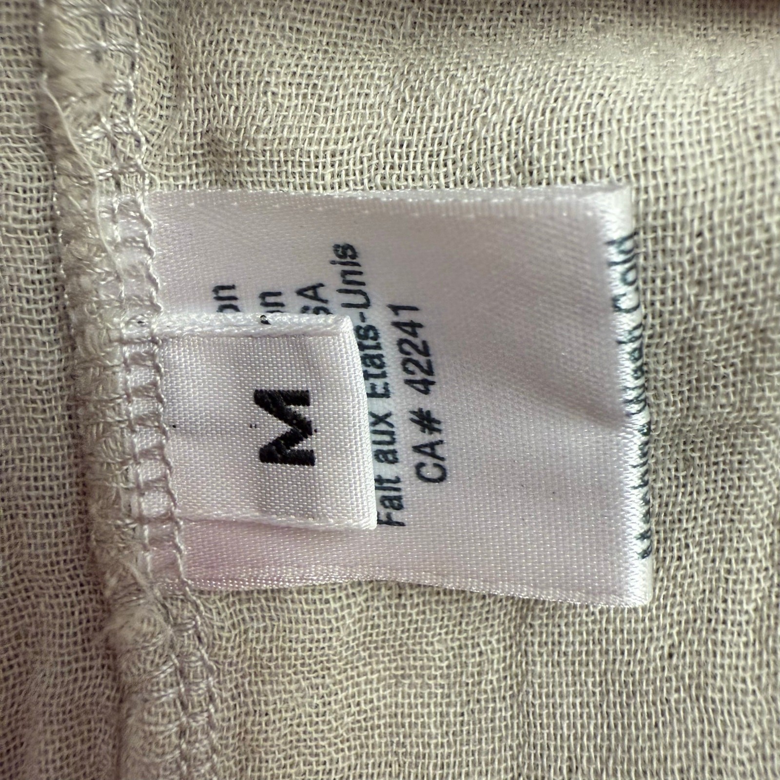 Stark X Women’s Short Sleeve Button Up Dress Beige Size Medium EUC 064