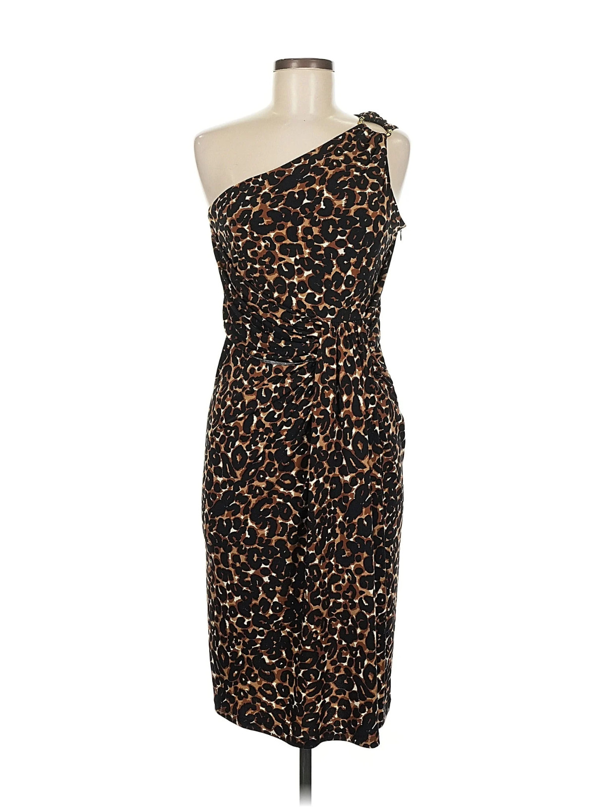 EUC Michael Kors A-line sheath dress women’s 6 cocktail casual one-shoulder