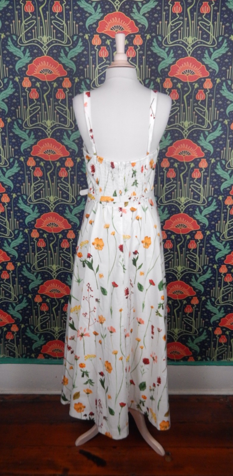 Antonio Melani X Style By Simkins Maybry Floral Fit Flare Tea Sun Dress 10