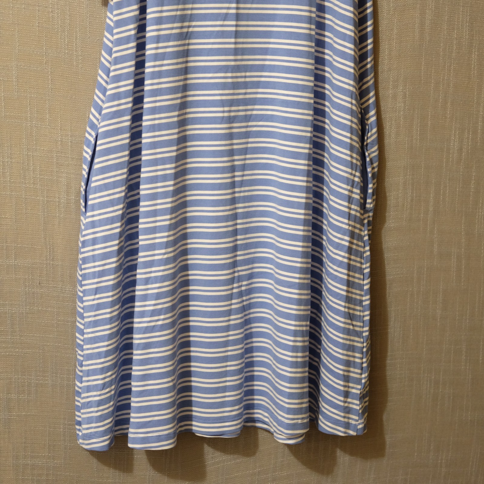 NWT! Time and Tru Blue & White Stripped Sleeveless Tank Dress Womens S #A-67